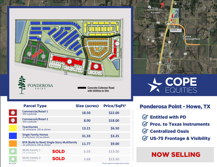 US-75 & Ponderosa Rd, Howe, TX for sale - Building Photo - Image 1 of 6