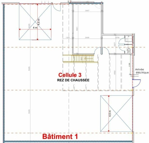 Light Industrial in Domarin to rent - Floor Plan - Image 2 of 12