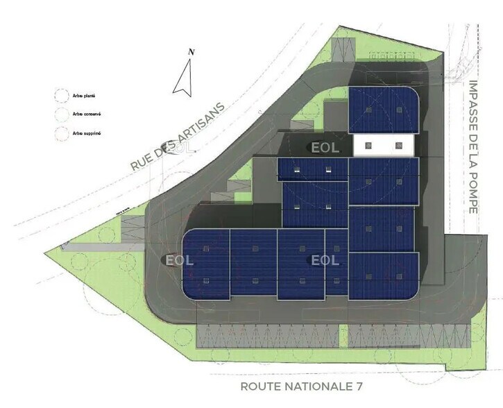 Light Industrial in Piolenc for sale - Site Plan - Image 3 of 10