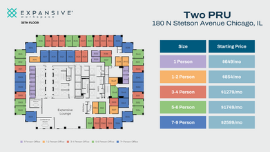 180 N Stetson Ave, Chicago, IL for rent Floor Plan- Image 1 of 4