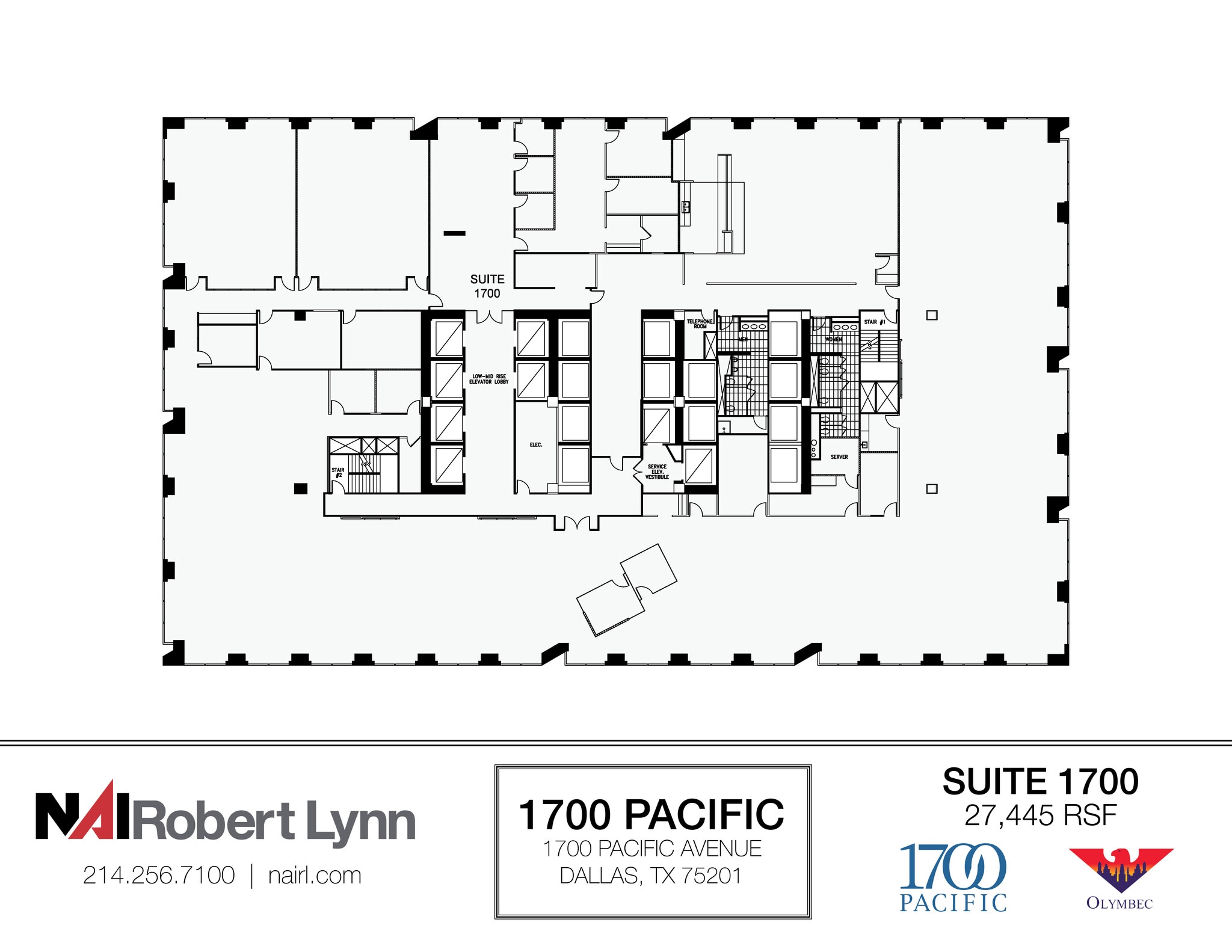 1700 Pacific Ave, Dallas, TX to rent Floor Plan- Image 1 of 1