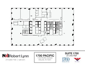 1700 Pacific Ave, Dallas, TX to rent Floor Plan- Image 1 of 1