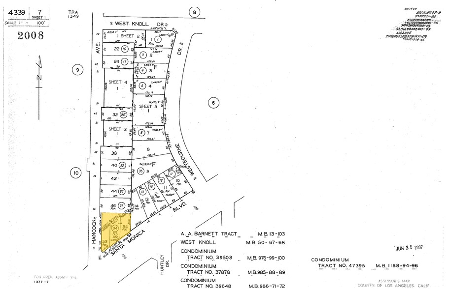 8729-8747 Santa Monica Blvd, West Hollywood, CA for rent - Plat Map - Image 2 of 11