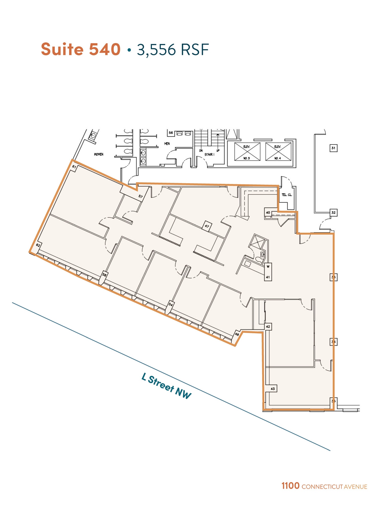 1100 Connecticut Ave NW, Washington, DC to rent Floor Plan- Image 1 of 9