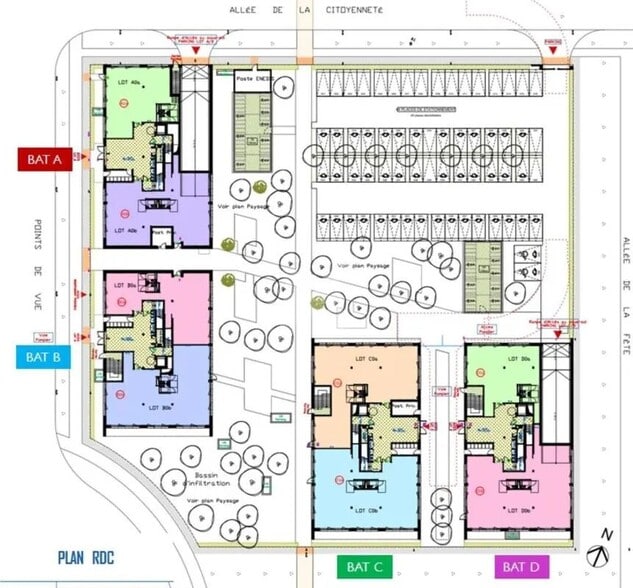 Office in Lieusaint to rent - Site Plan - Image 3 of 8