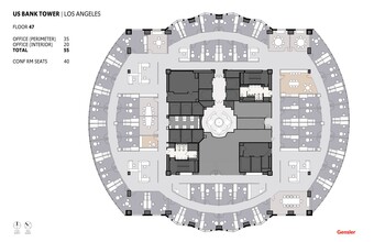 633 W 5th St, Los Angeles, CA for rent Floor Plan- Image 2 of 2