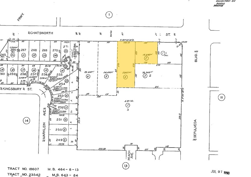 15414 Chatsworth St, Mission Hills, CA for rent - Plat Map - Image 3 of 4