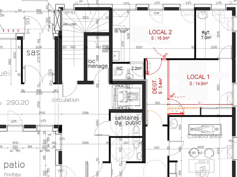 Light Industrial in Heyrieux to rent - Floor Plan - Image 1 of 4