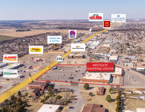 Westgate Center, Woodward, OK - aerial  map view