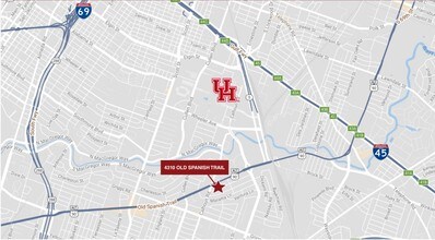 4310 Old Spanish Trl, Houston, TX - AERIAL map view