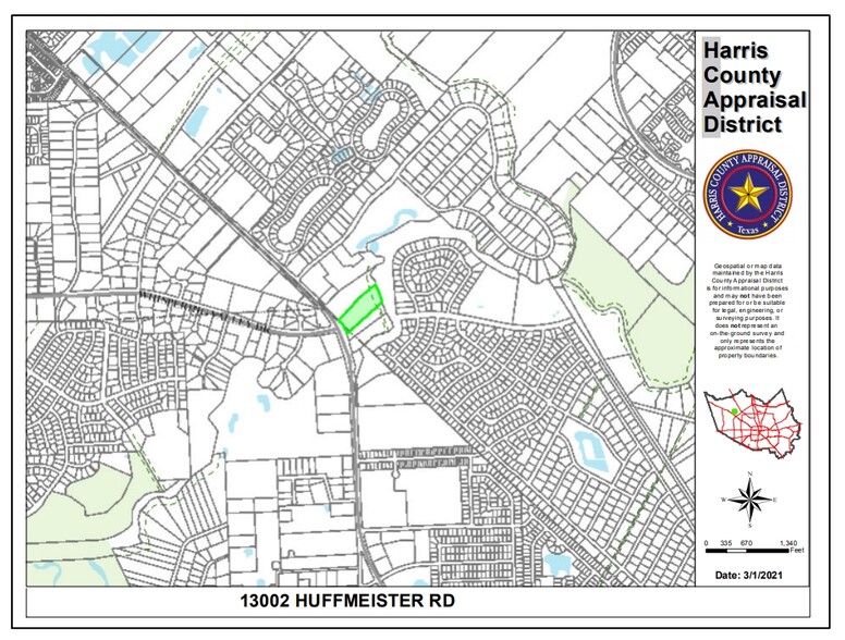 13002 Huffmeister Rd, Cypress, TX for sale - Plat Map - Image 3 of 3