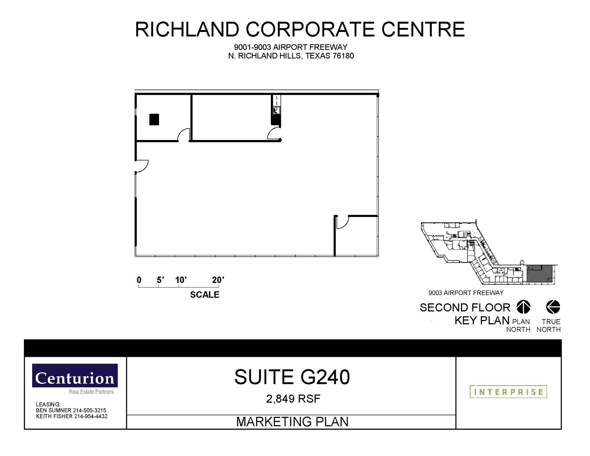 9001-9003 Airport Fwy, North Richland Hills, TX for rent Floor Plan- Image 1 of 7