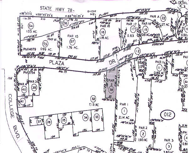 3520 College Blvd, Oceanside, CA for sale - Plat Map - Image 2 of 3