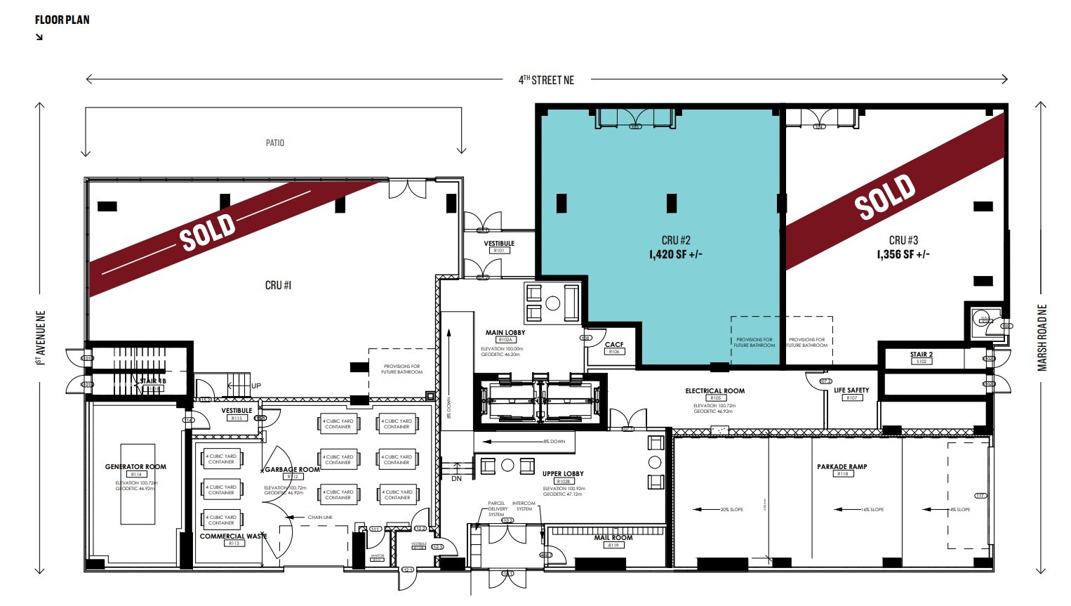 151 4 St NE, Calgary, AB - Unit 102 -  - Floor Plan - Image 1 of 1