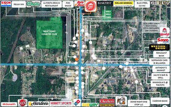 7003 US-45 ALT, West Point, MS - aerial  map view