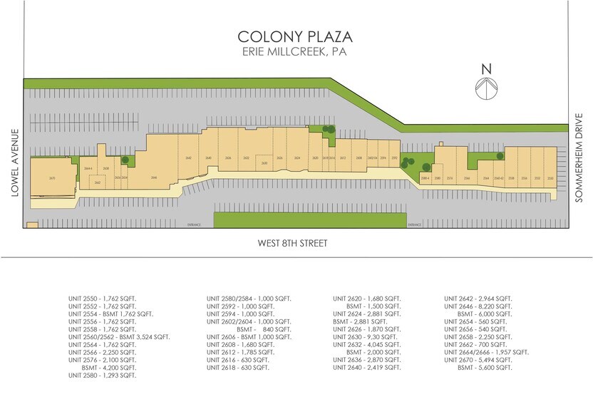 2662 W 8th St, Erie, PA for rent - Site Plan - Image 2 of 6