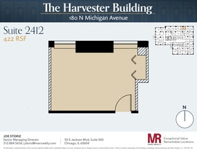 180 N Michigan Ave, Chicago, IL to rent Floor Plan- Image 1 of 3