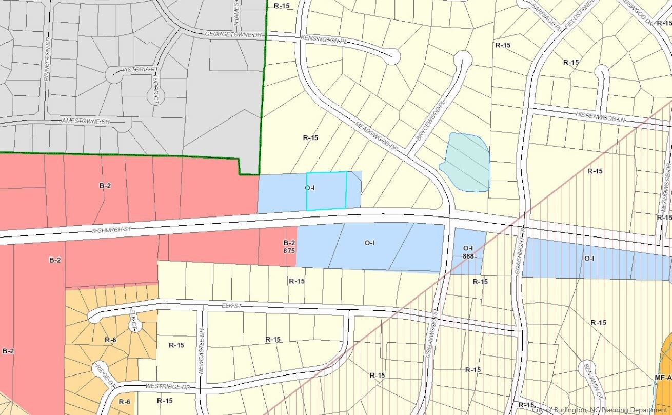 3231 S Church St, Burlington 27215 1.87 Acres Main Rd/S Church St