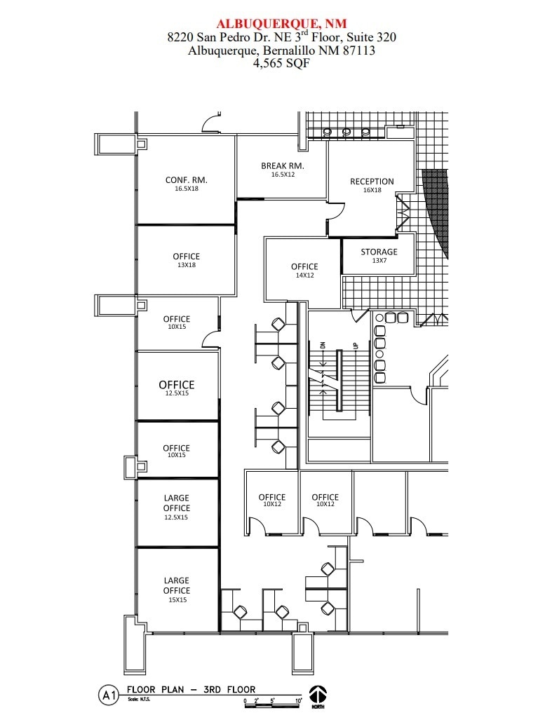 8220 San Pedro NE, Albuquerque, NM to rent Floor Plan- Image 1 of 1