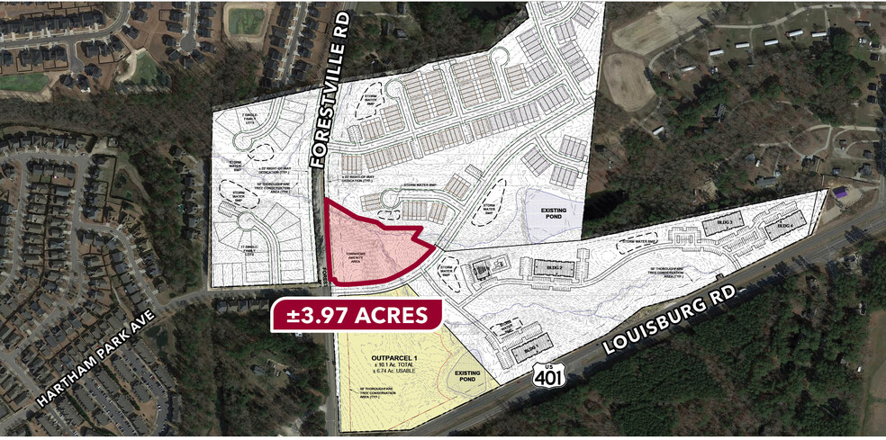 0 Forestville Rd, Wake Forest, NC for sale - Site Plan - Image 1 of 2