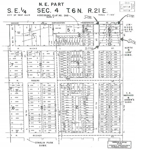 1900 S 76TH St, West Allis, WI for sale - Plat Map - Image 2 of 2