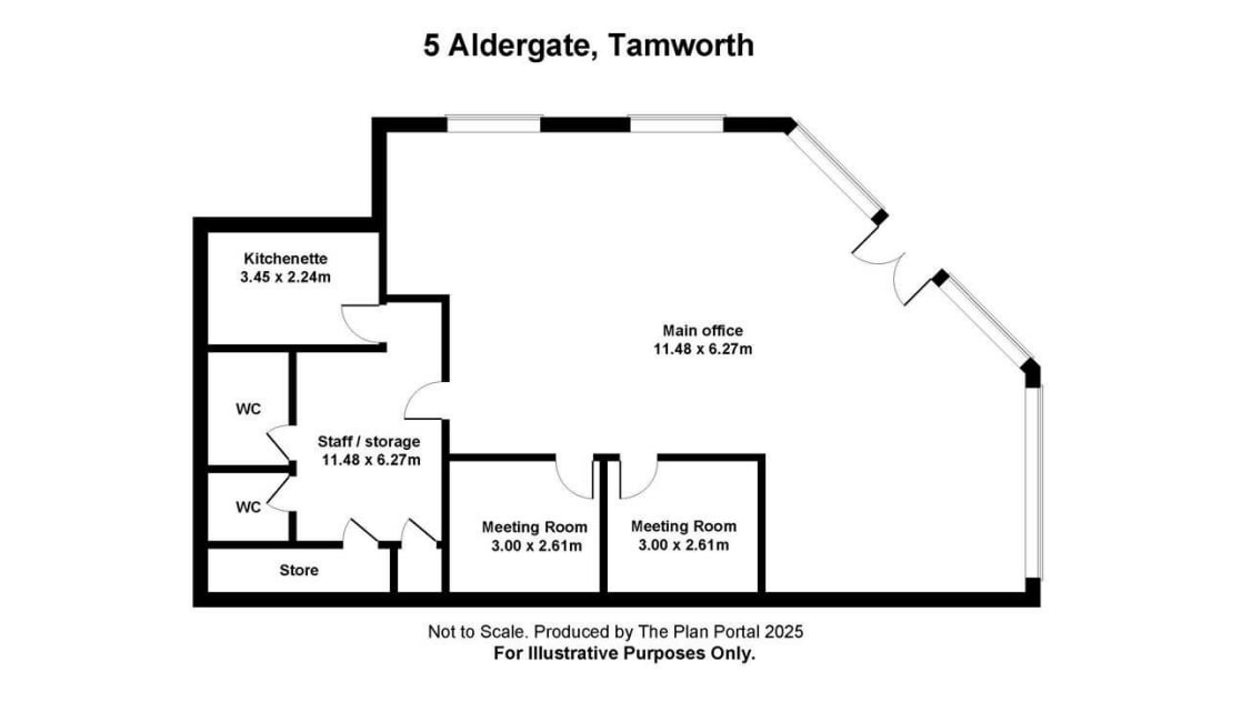 5 Aldergate, Tamworth to rent Floor Plan- Image 1 of 1