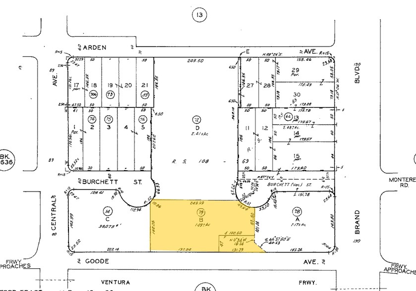 207 N Goode Ave, Glendale, CA for rent - Plat Map - Image 1 of 5