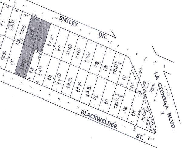 5901 Blackwelder St, Culver City, CA for rent - Plat Map - Image 2 of 2