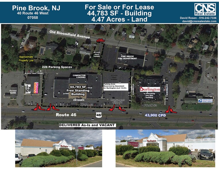 40 US Highway 46, Pine Brook, NJ for sale - Aerial - Image 1 of 1