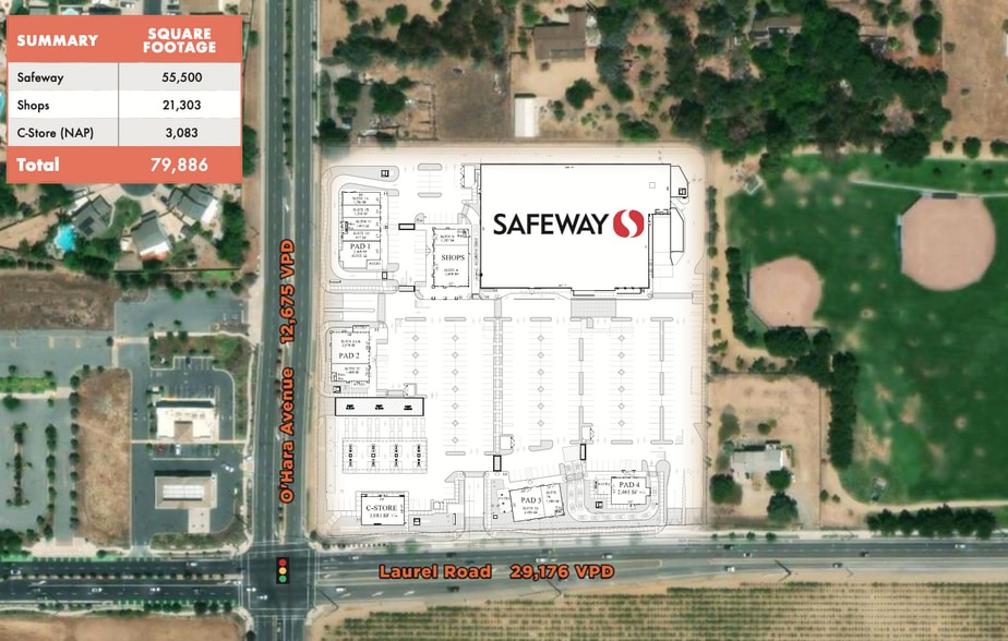 Laurel Drive & O'Hara Ave., Oakley, CA for rent - Site Plan - Image 2 of 7