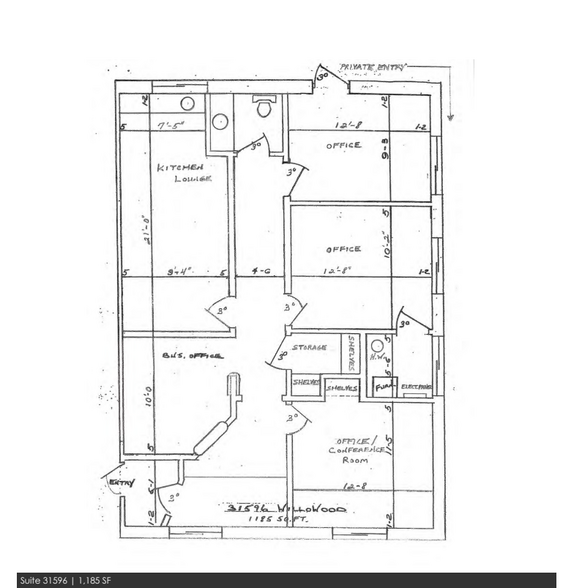 31590-31596 Schoolcraft Rd, Livonia, MI for rent - Floor Plan - Image 2 of 2