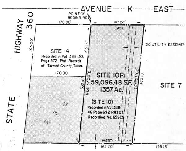 1618 N State Hwy 360, Grand Prairie, TX for sale - Plat Map - Image 3 of 5