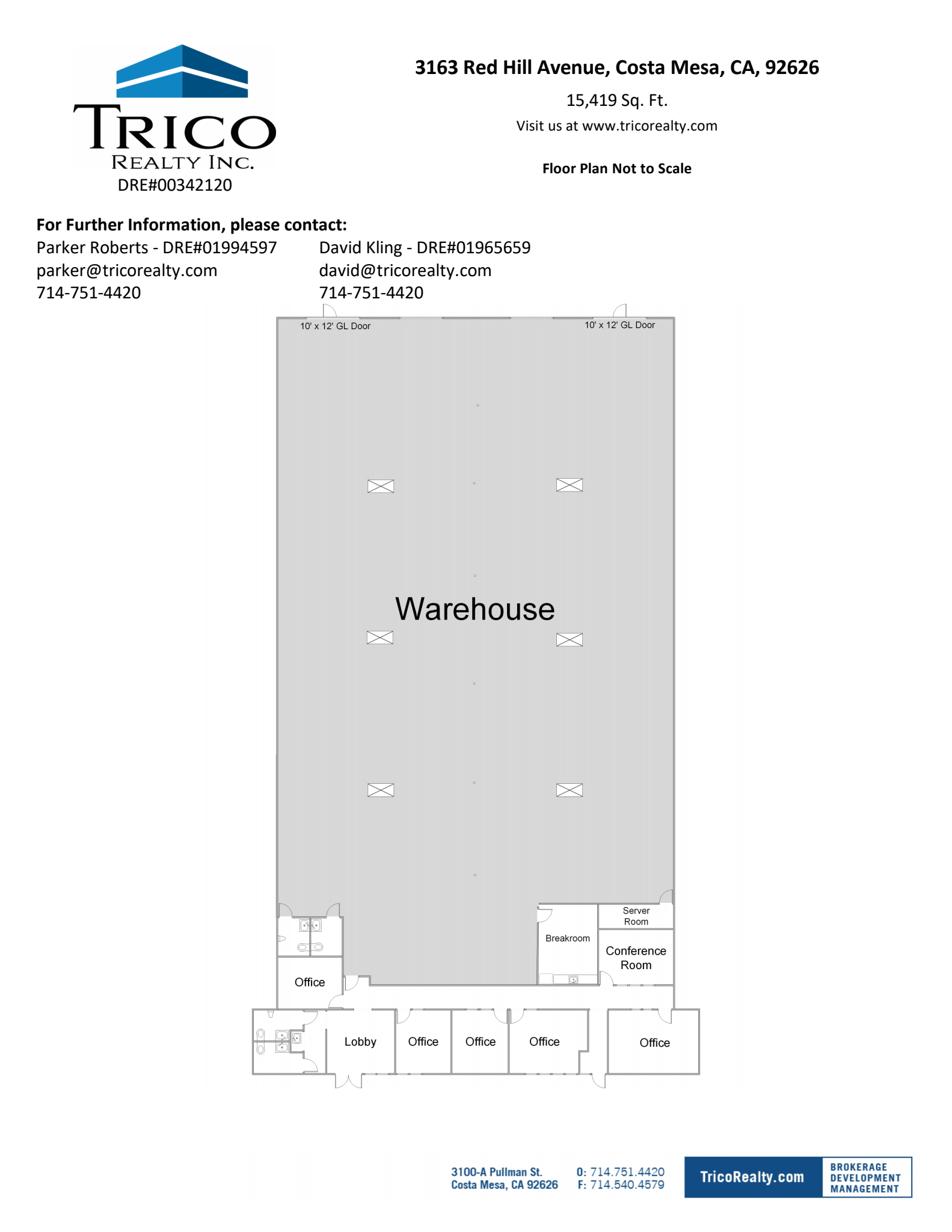 3159-3169 Red Hill Ave, Costa Mesa, CA for rent Floor Plan- Image 1 of 1