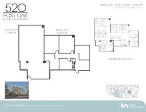 520 Post Oak Blvd, Houston, TX for rent Floor Plan- Image 2 of 2