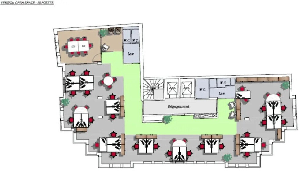 Office in Clichy to rent - Floor Plan - Image 3 of 5