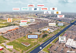 1201 E Business Highway 83, McAllen, TX - aerial  map view