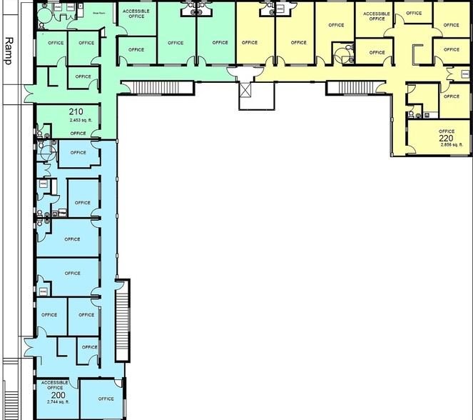 601 N Walker Ave, Oklahoma City, OK for rent - Floor Plan - Image 3 of 4