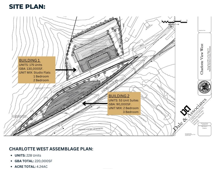 7220 Charlotte Pike, Nashville, TN for sale - Site Plan - Image 2 of 8