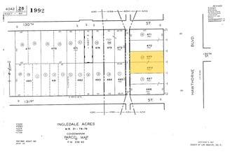 13023 Hawthorne Blvd, Hawthorne, CA for sale Plat Map- Image 1 of 1