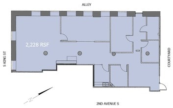 401 2nd Ave S, Seattle, WA for rent Floor Plan- Image 1 of 3