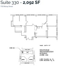 733 Bishop St, Honolulu, HI to rent Floor Plan- Image 1 of 1