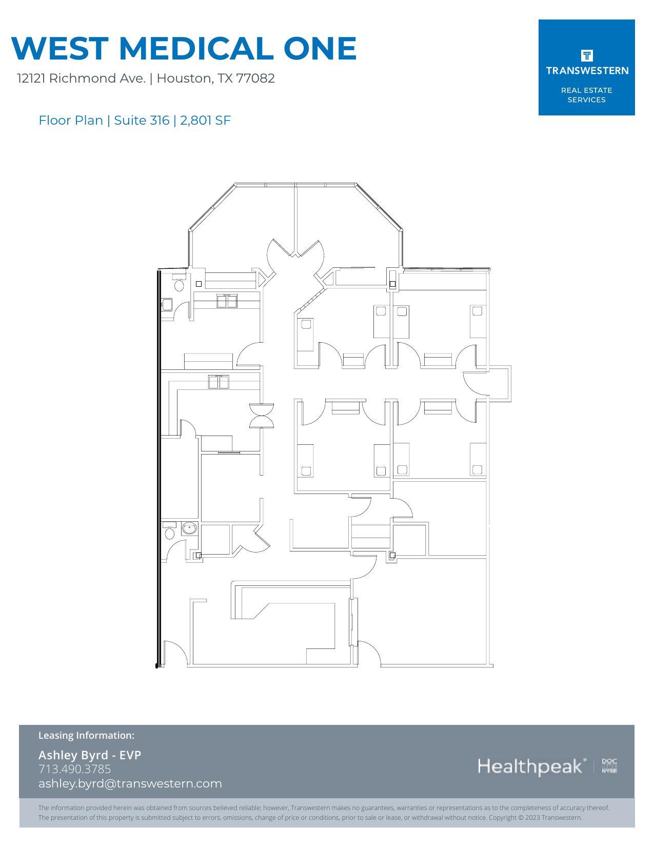 12121 Richmond Ave, Houston, TX to rent Floor Plan- Image 1 of 1