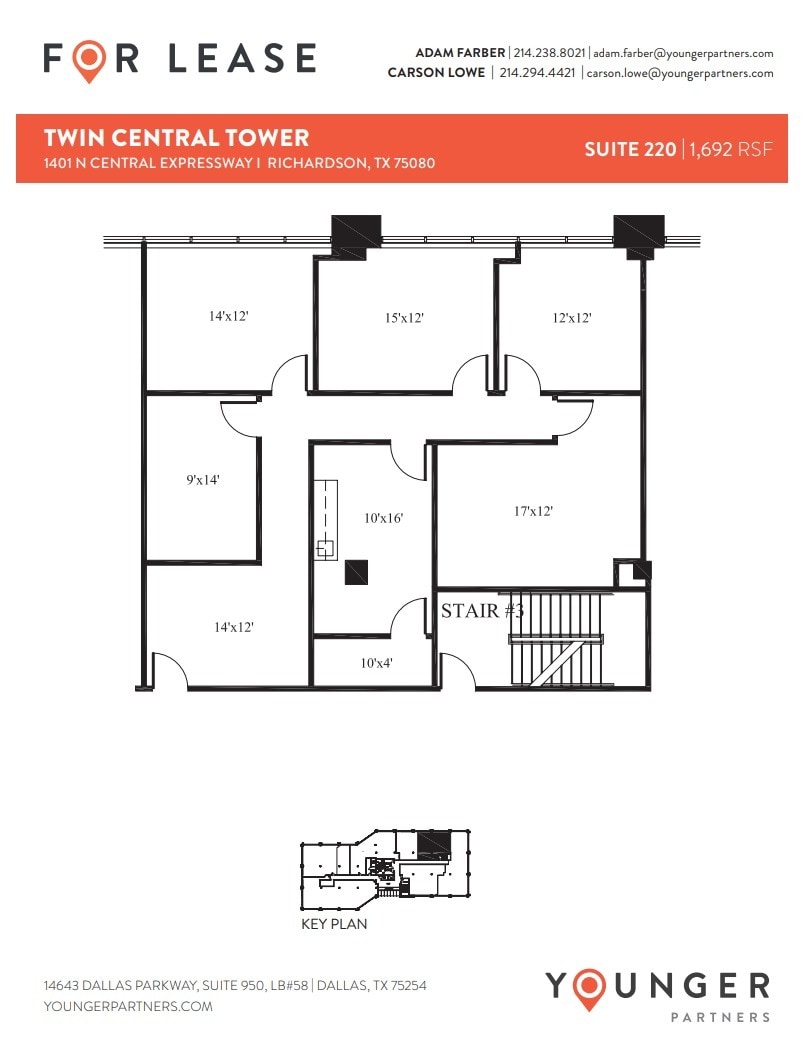 1401 N Central Expy, Richardson, TX to rent Floor Plan- Image 1 of 1