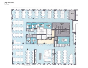 214 W 29th St, New York, NY for rent Floor Plan- Image 1 of 8