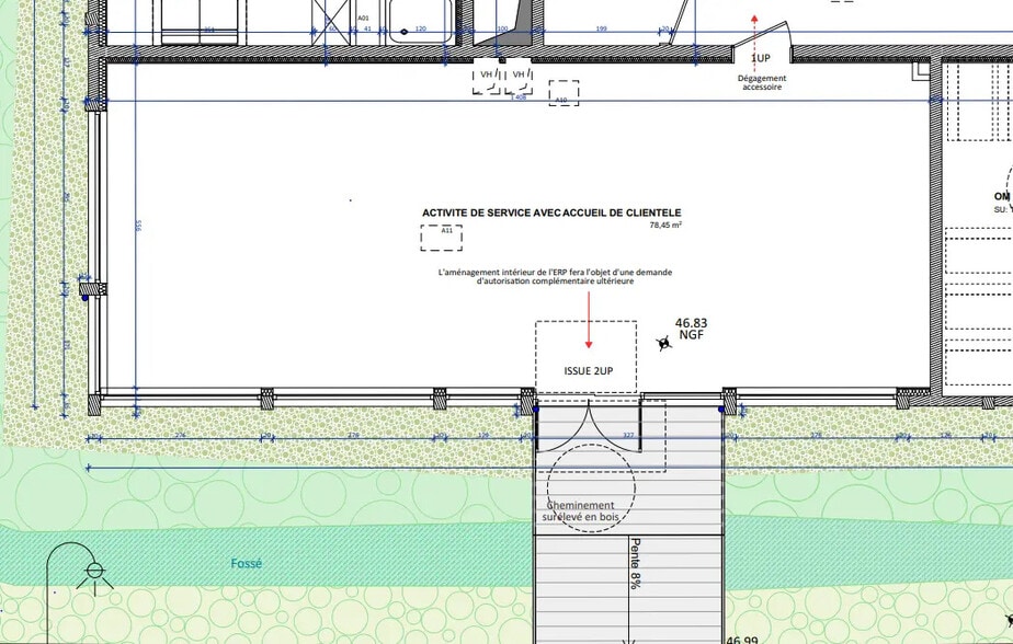 Retail in Orly to rent - Floor Plan - Image 2 of 3