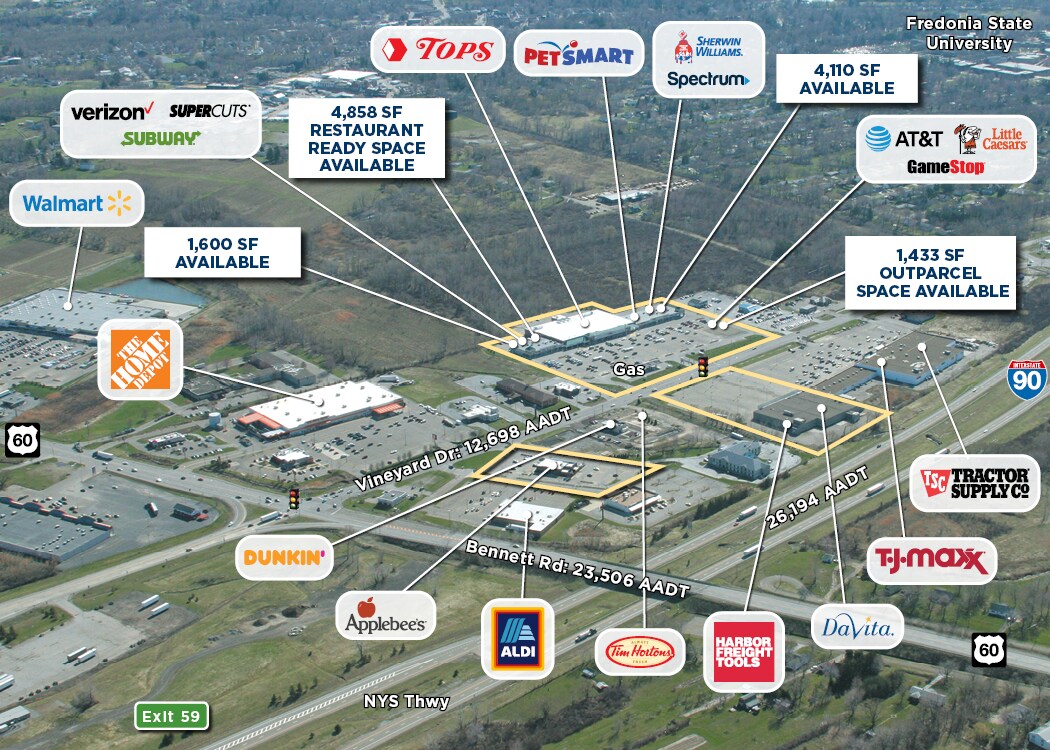 3955 Vineyard Dr, Dunkirk 14048 Tops Plaza