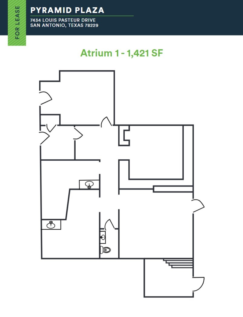 7434 Louis Pasteur Dr, San Antonio, TX for rent Floor Plan- Image 1 of 1