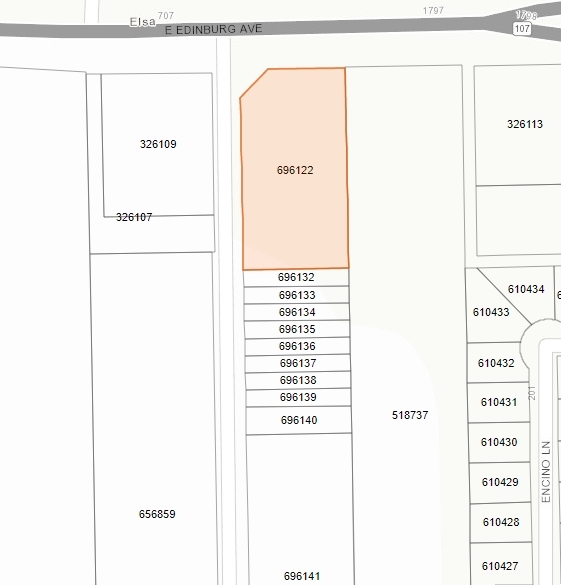 720 E Edinburg Ave, Edcouch, TX for rent - Plat Map - Image 2 of 6