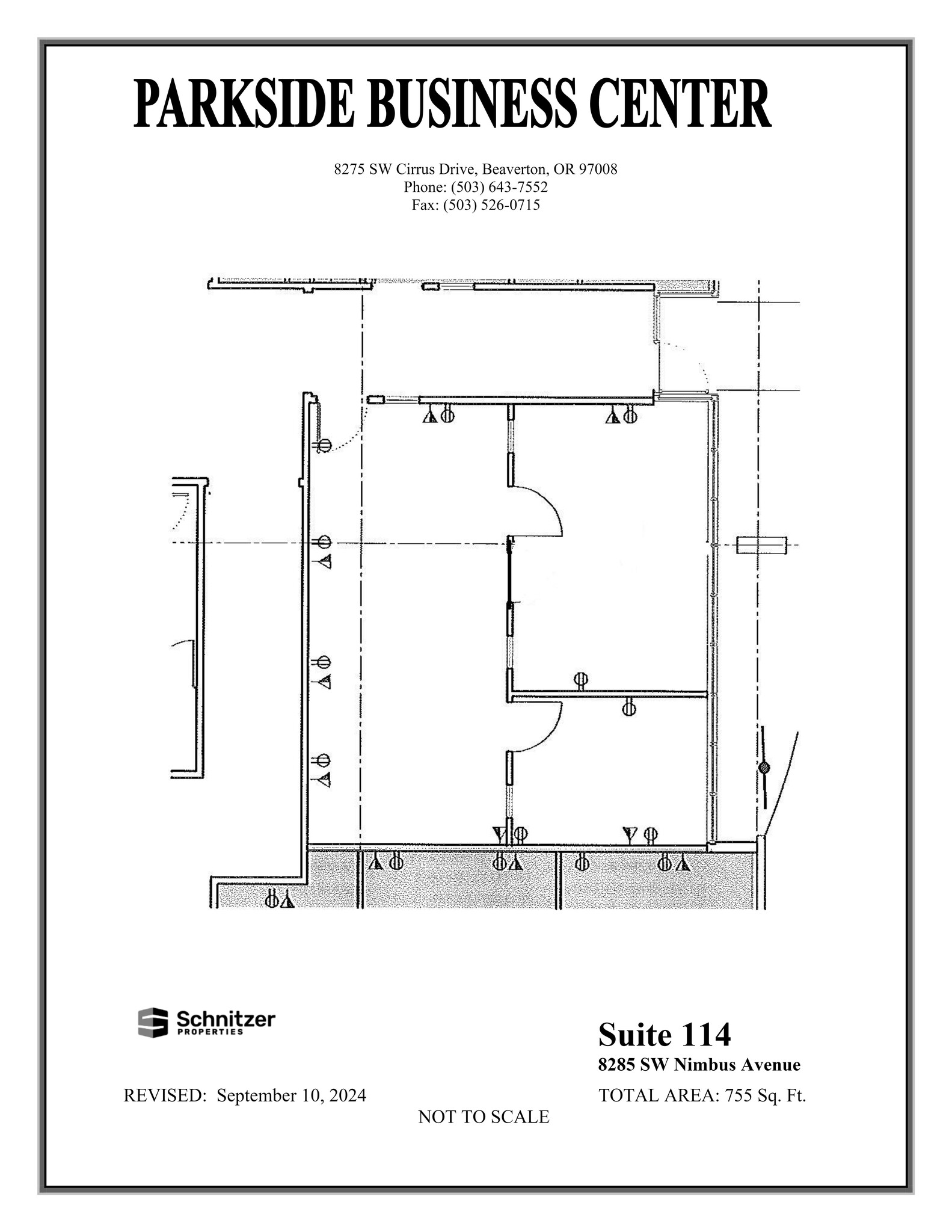 8362-8380 SW Nimbus Ave, Beaverton, OR for rent Site Plan- Image 1 of 1