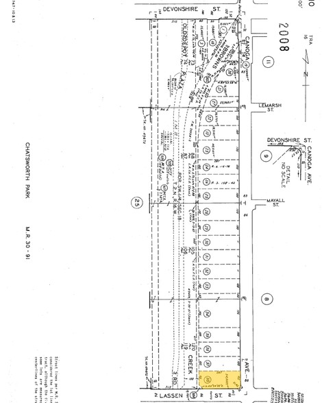 9907-9909 Canoga Ave, Chatsworth, CA for rent - Plat Map - Image 3 of 5